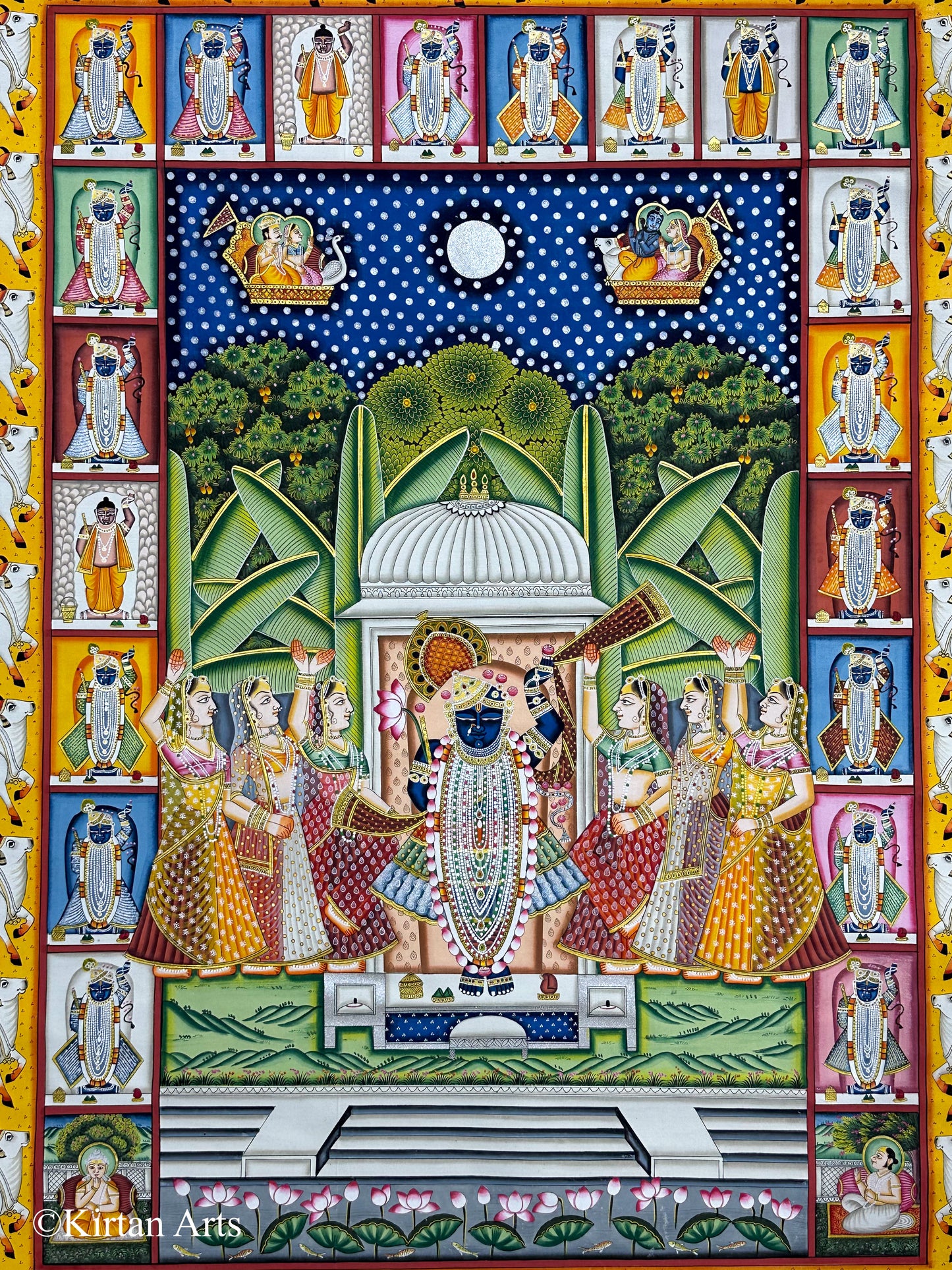 Sharad Purnima Pichwai Painting 32"x42"