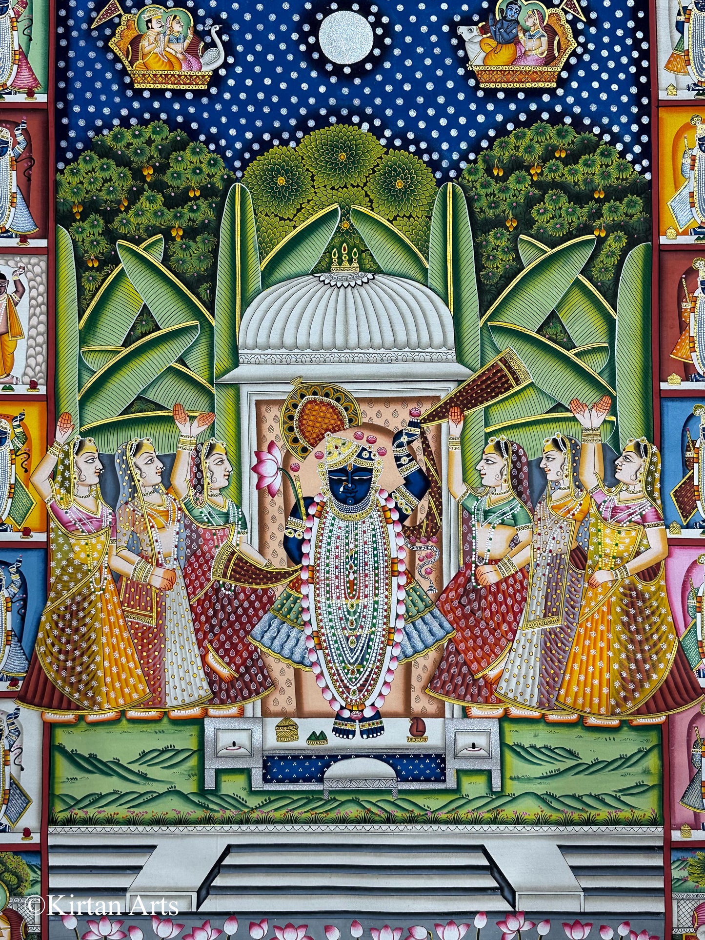 Sharad Purnima Pichwai Painting 32"x42"