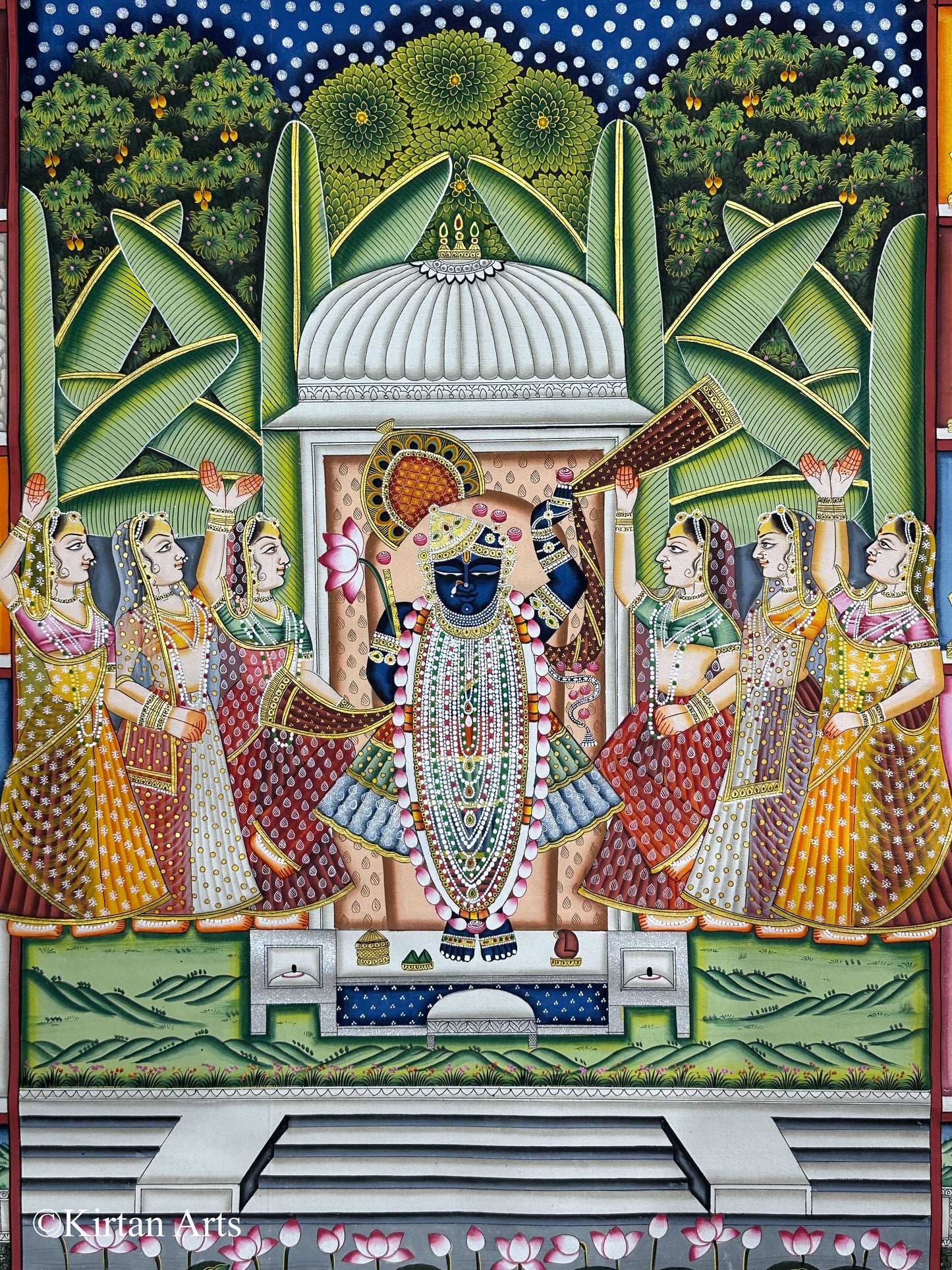 Sharad Purnima Pichwai Painting 32"x42"