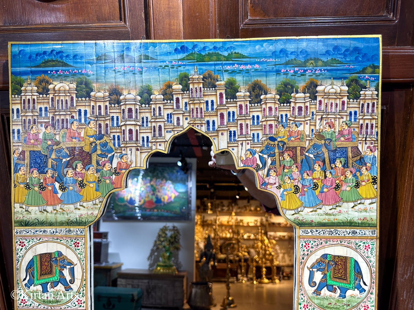 Mirror Frame with Miniature Art 36"