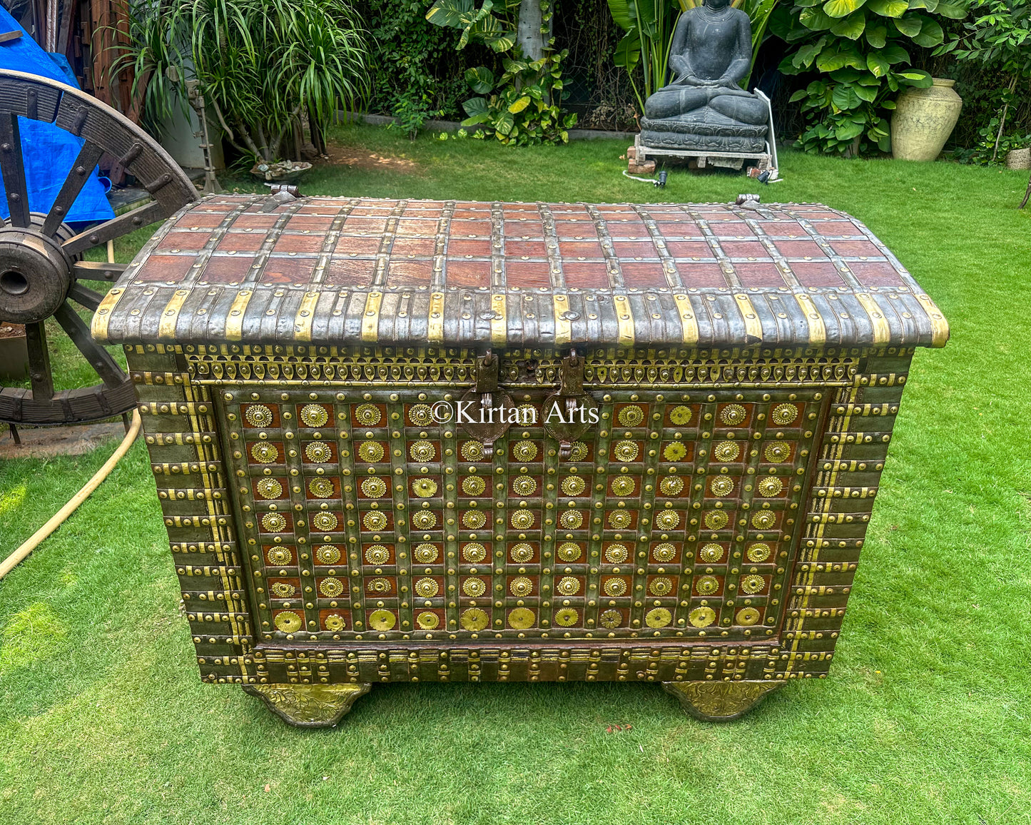 Vintage Pitara Chest | Original Brass Fittings