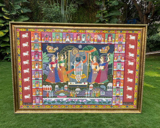 Shrinathji Pichwai 6x4 ft | Landscape Orientation