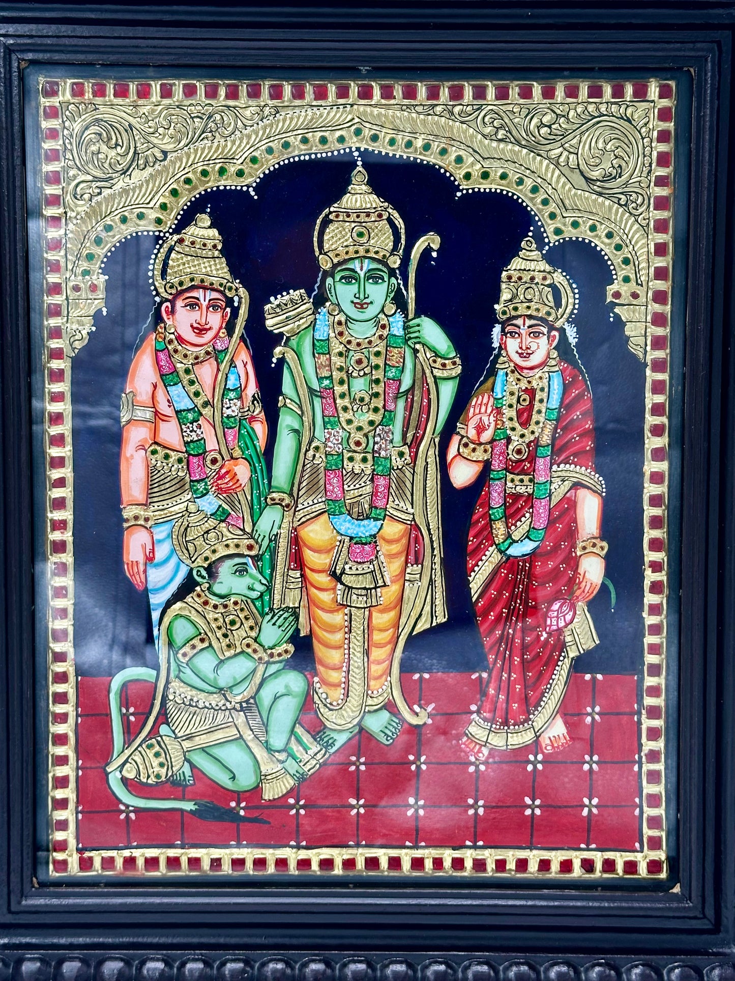Ram Darbaar Tanjore Painting 15x18