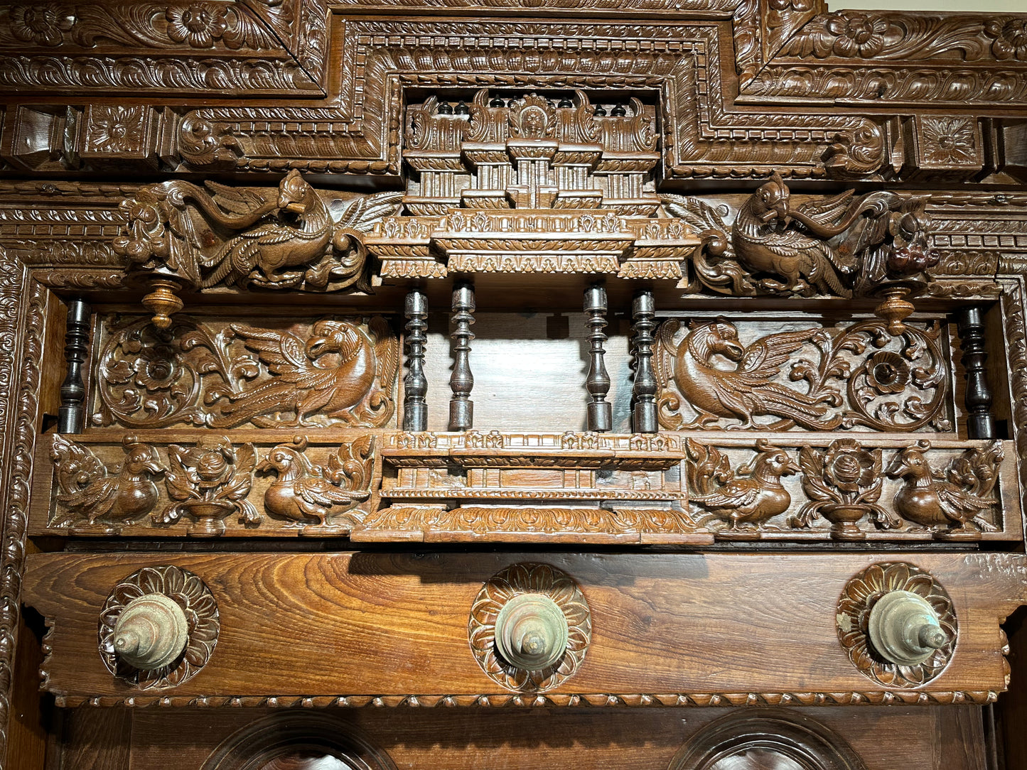 Teakwood Antique Chettinad Door