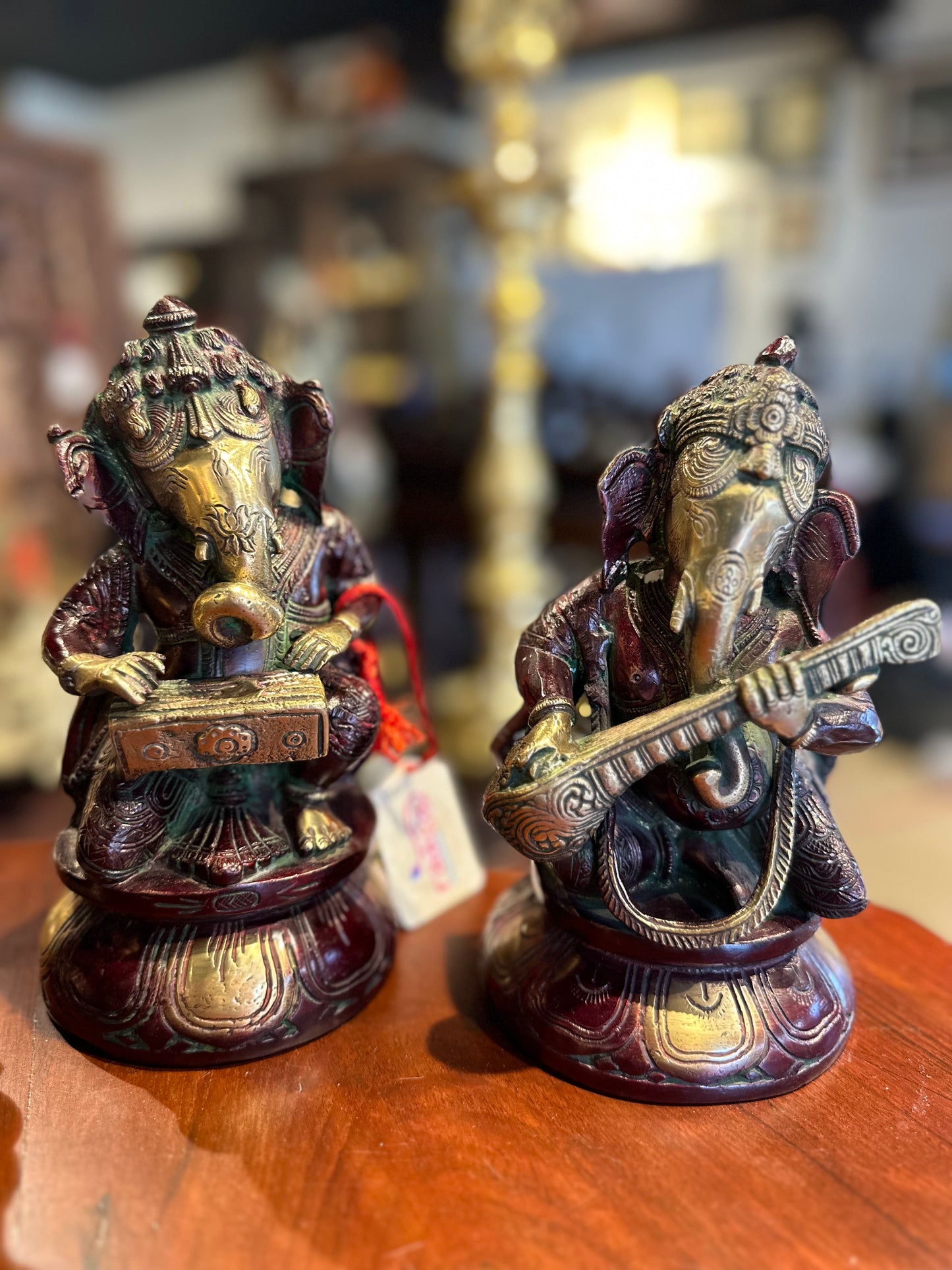 Brass Ganesha Musical Set 6 Pcs