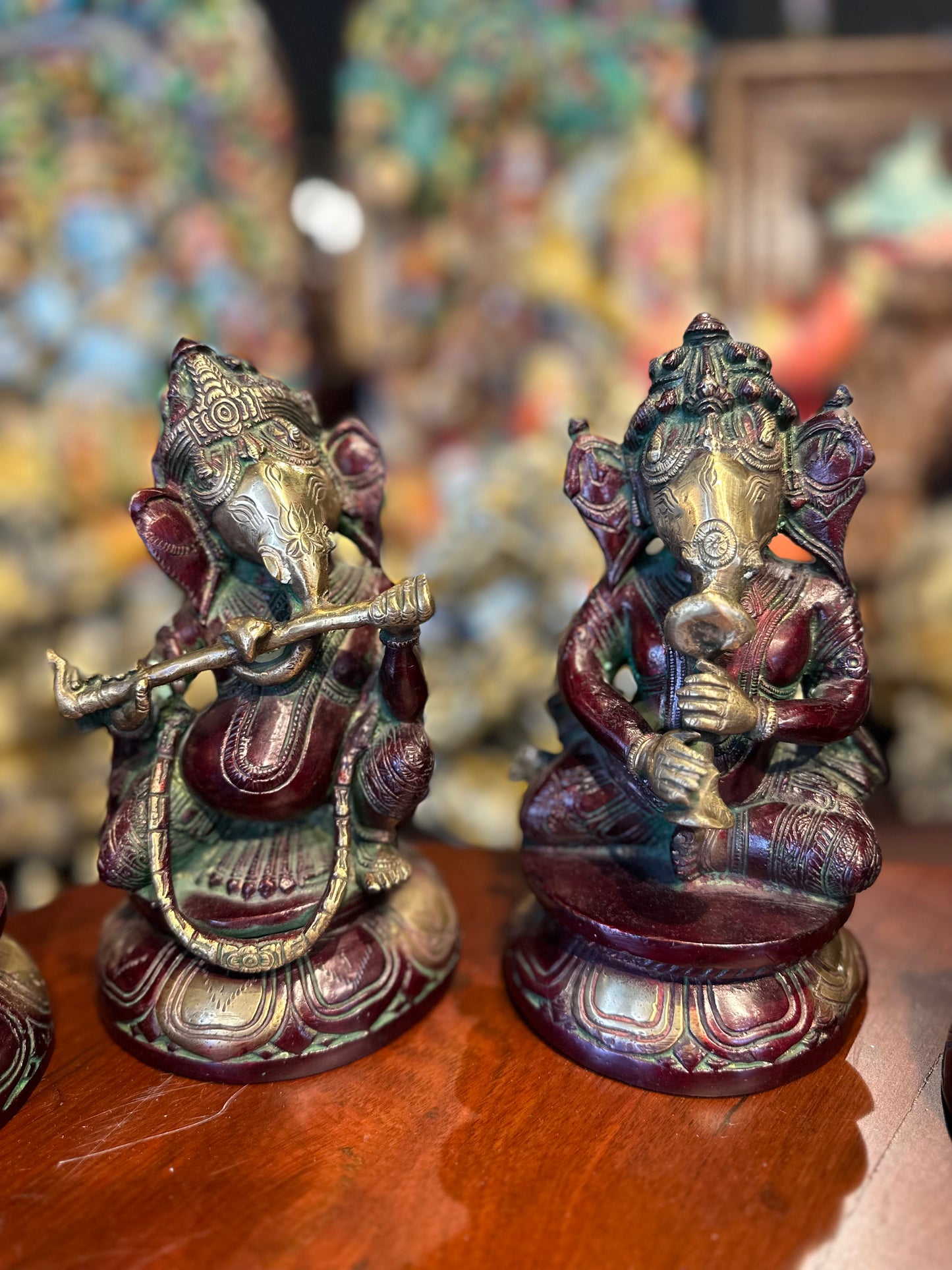 Brass Ganesha Musical Set 6 Pcs