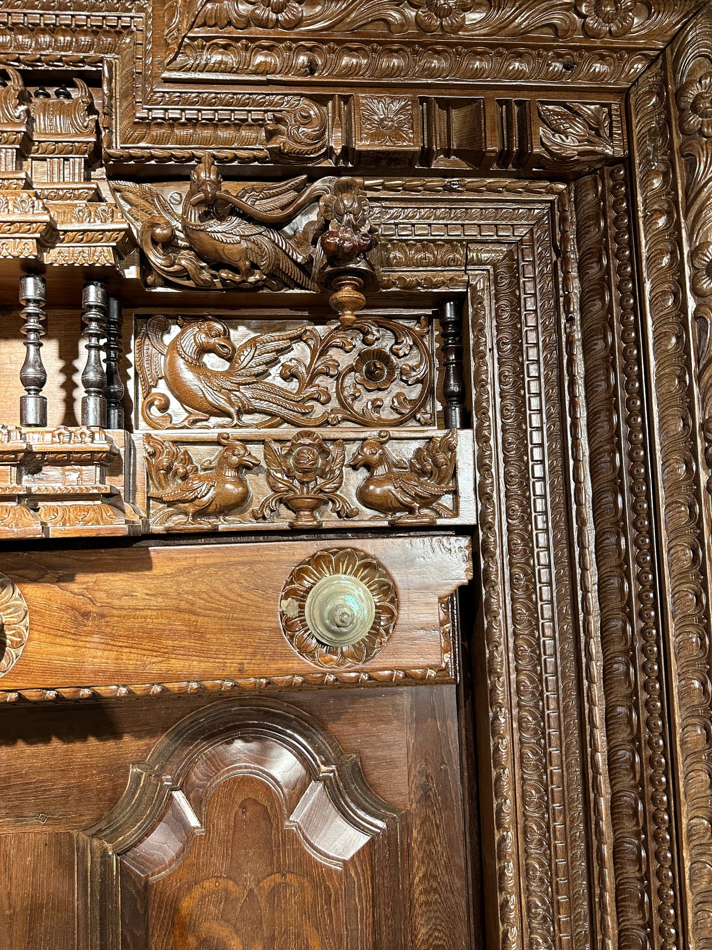 Teakwood Antique Chettinad Door